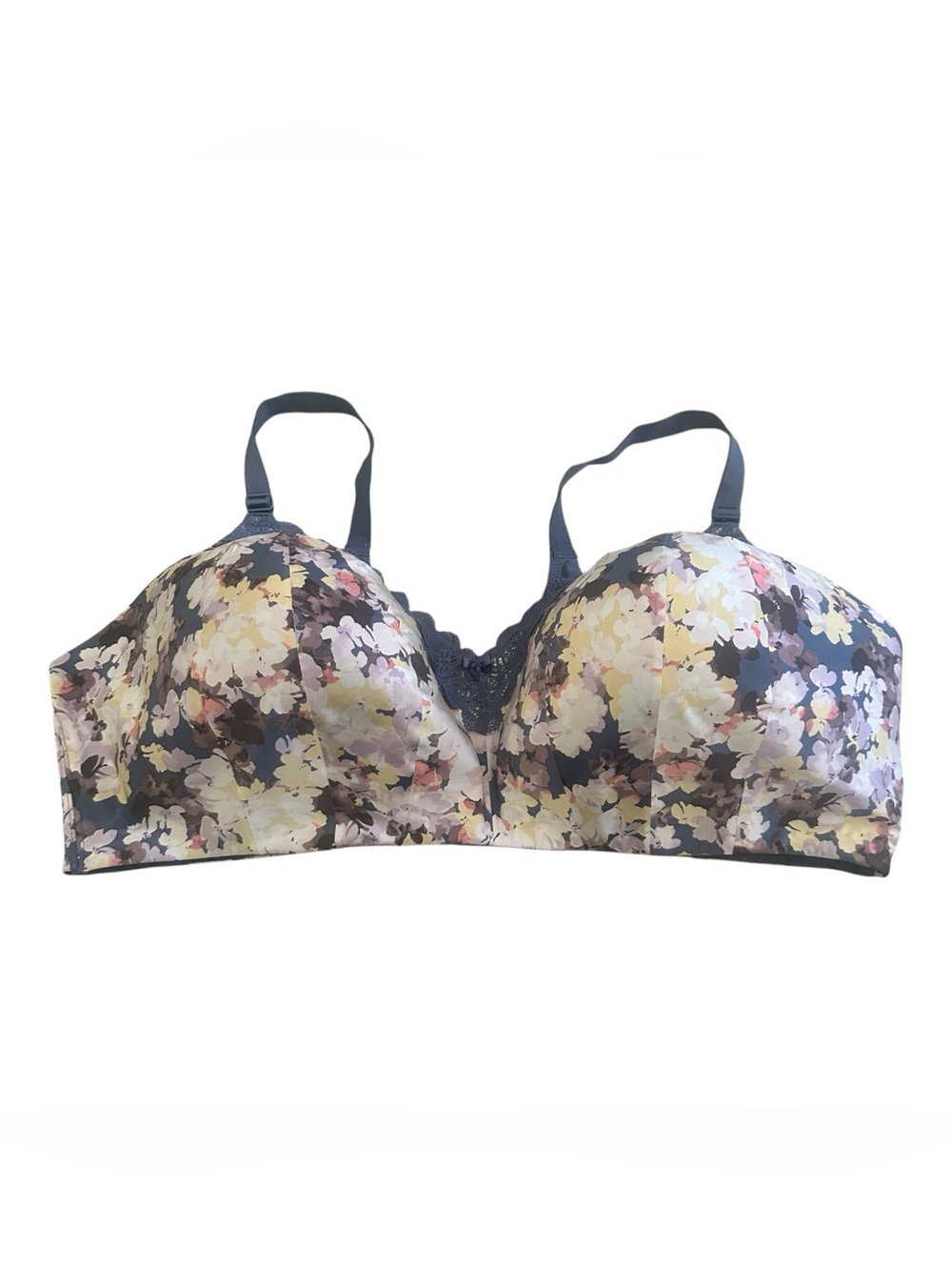 Torrid Curve Floral Wire Free Lightly Lined Bra Womens Plus 48 DDD